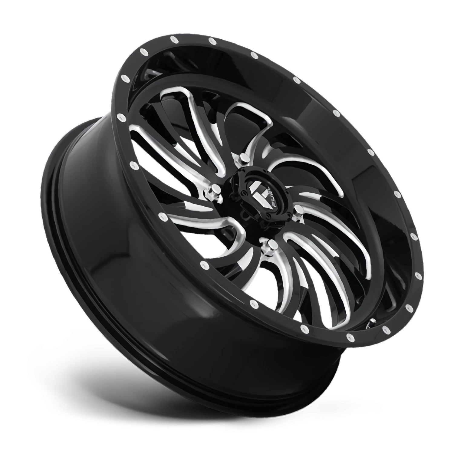 Fuel Kompressor UTV 18x7" 4x136mm 110.2mm CB +13mm Gloss Black Milled