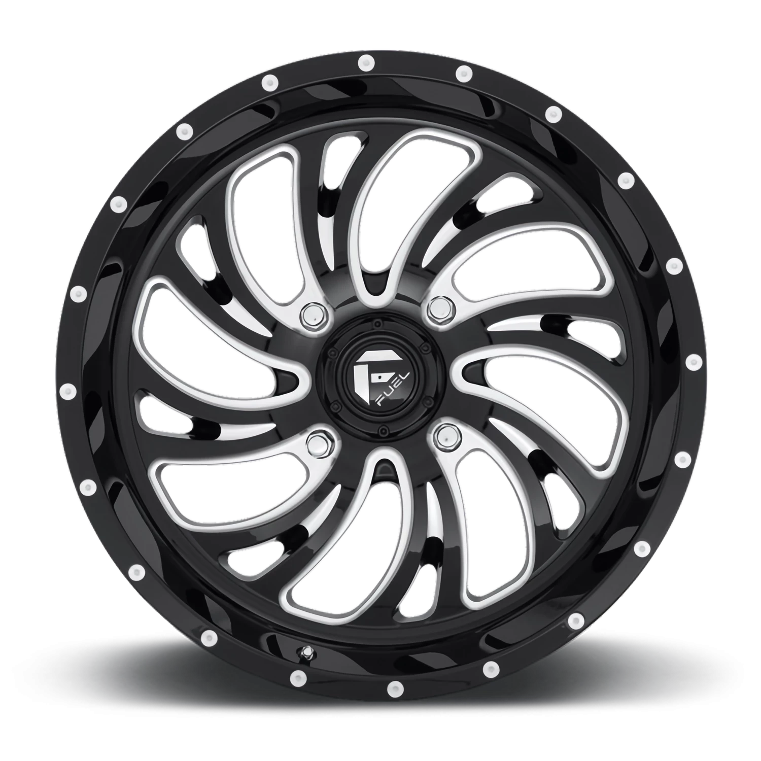 Fuel Kompressor UTV 24x7" 4x156mm 132mm CB +13mm Gloss Black Milled