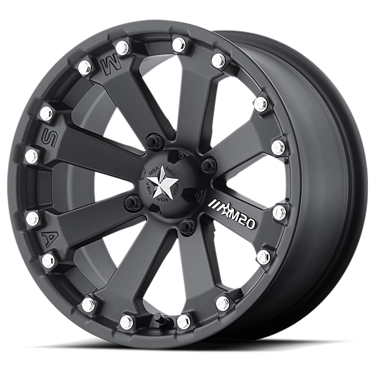 MSA Kore 14x7" 4x110mm 86mm CB -52mm Flat Black Machined
