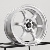 Vors LT61 16x7 35 4x100/4x114.3mm 73.1mm Silver Machined Face