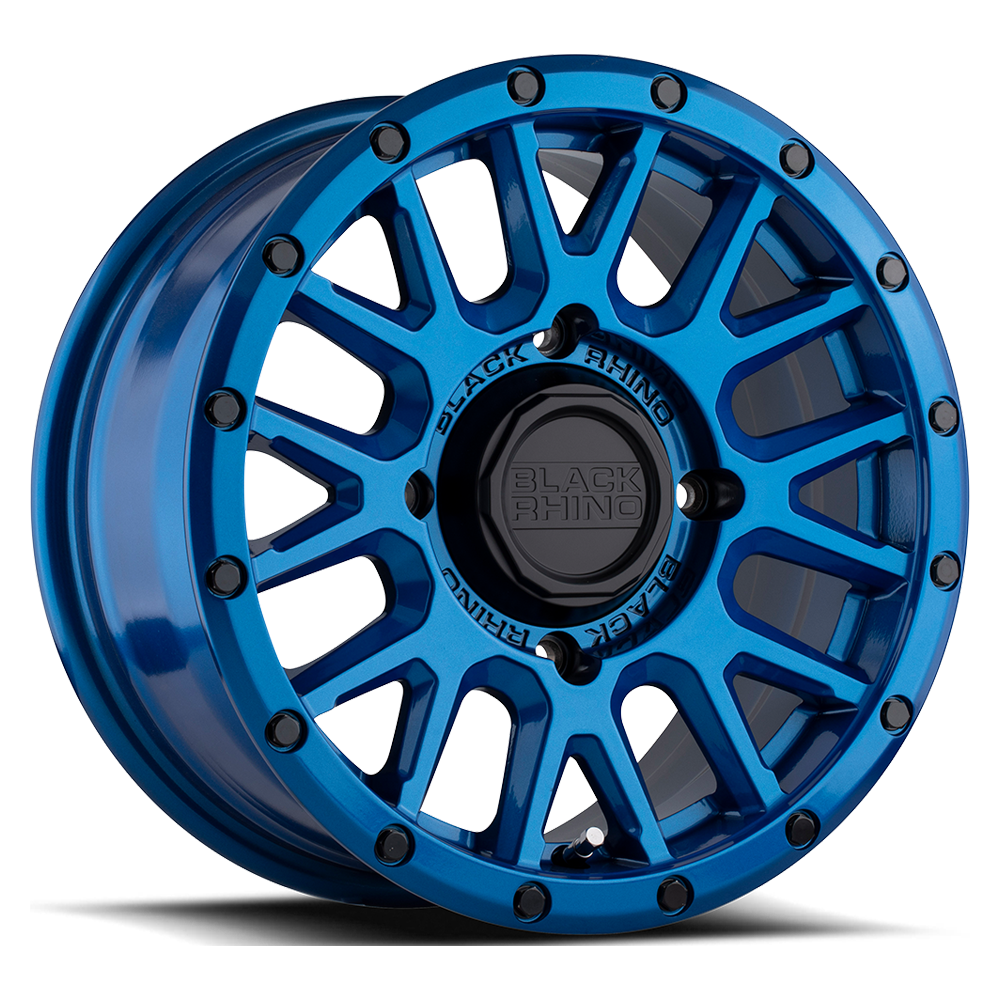 Black Rhino La Paz UTV 15x7" 4x110mm 80.2mm CB +36mm Blue Black Bolts