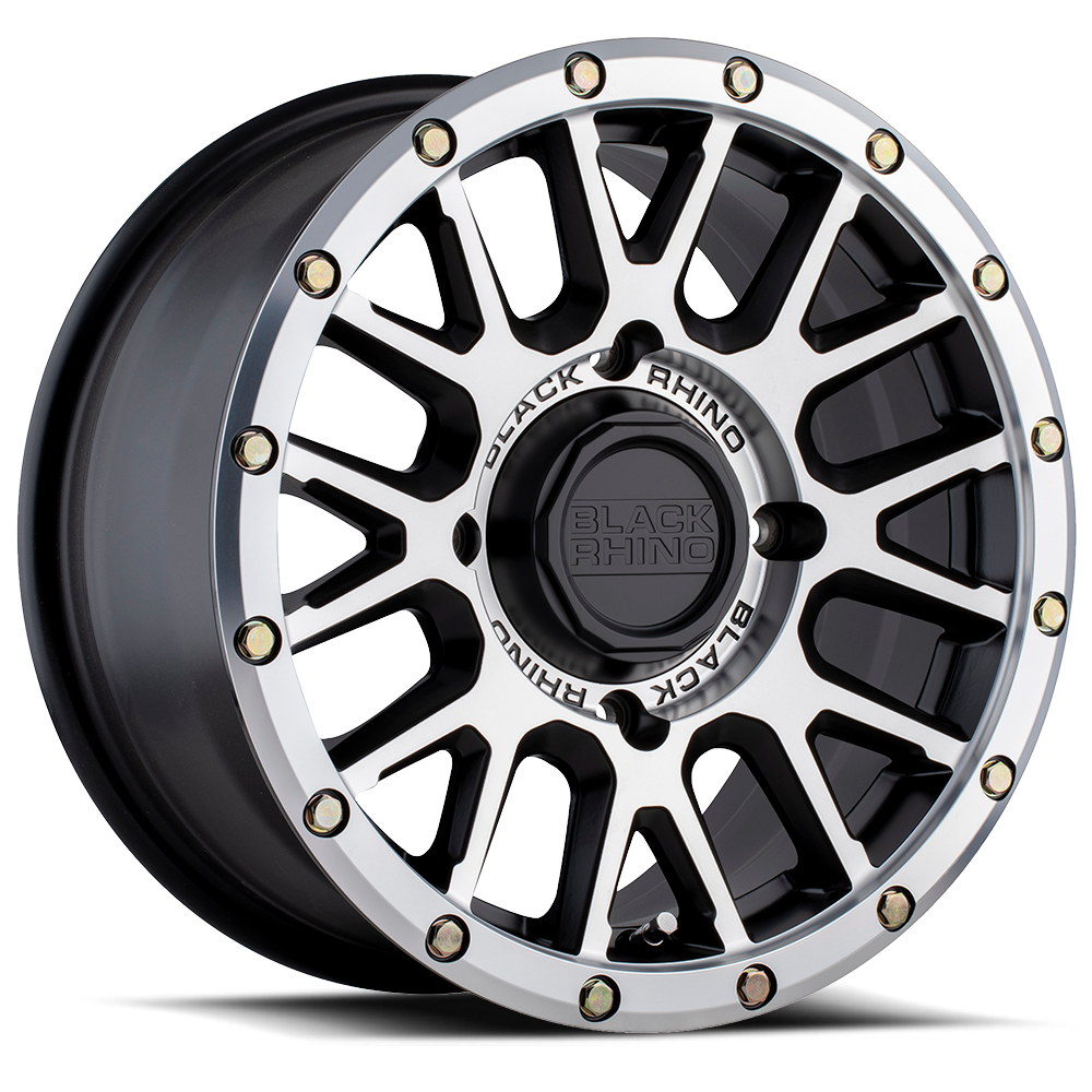 Black Rhino La Paz UTV 15x7" 4x156mm 132mm CB +51mm Semi Gloss Black Machined Face