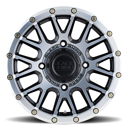 Black Rhino La Paz UTV 14x7" 4x110mm 80.2mm CB +51mm Semi Gloss Black Machined Face