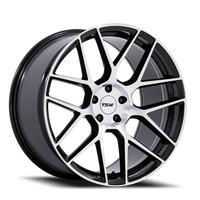 TSW Lasarthe GBM 20x9 +27 5x112mm 66.56mm Gloss Black Machined