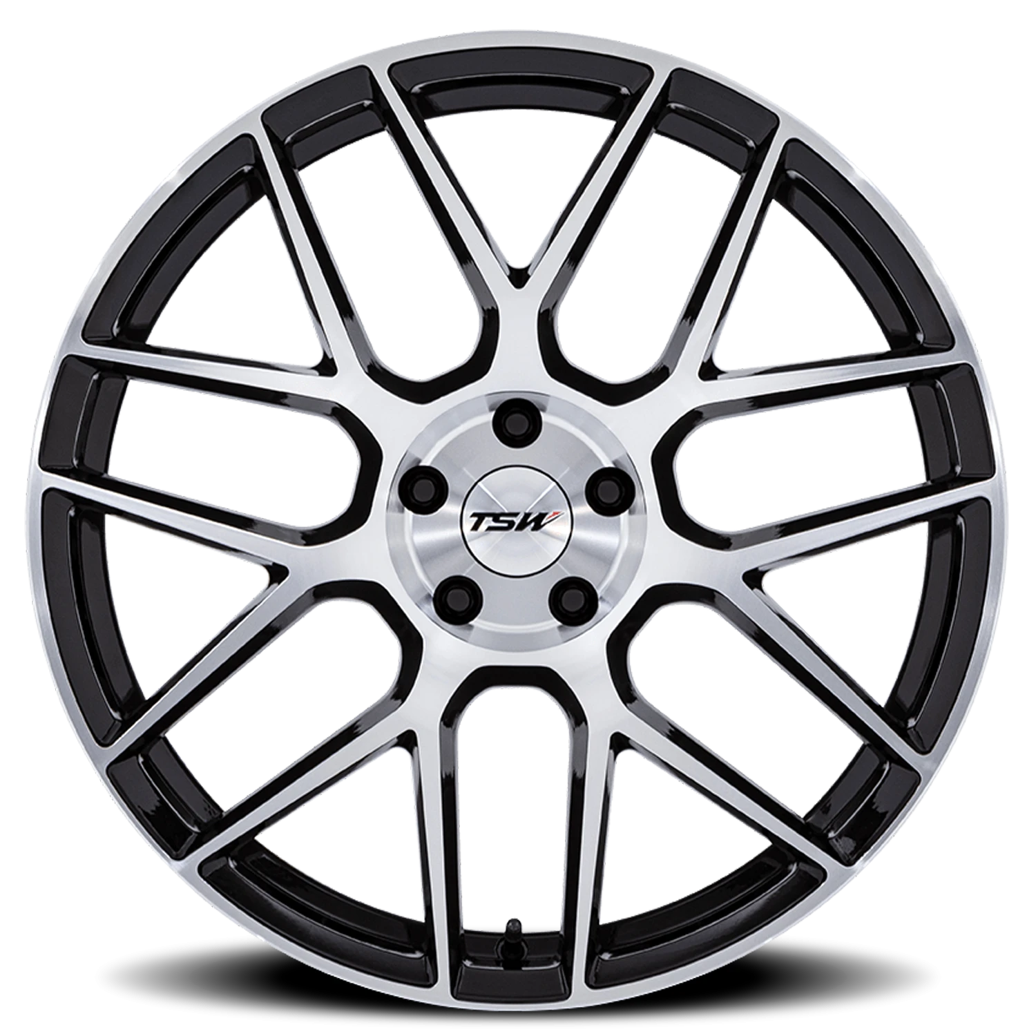 TSW Lasarthe 20x10.5" 5x112mm 66.56mm CB +38mm Gloss Black Machined