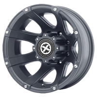 ATX Ledge Dually 16x6" 8x170mm 125.1mm CB -134mm Textured Cast Iron Black
