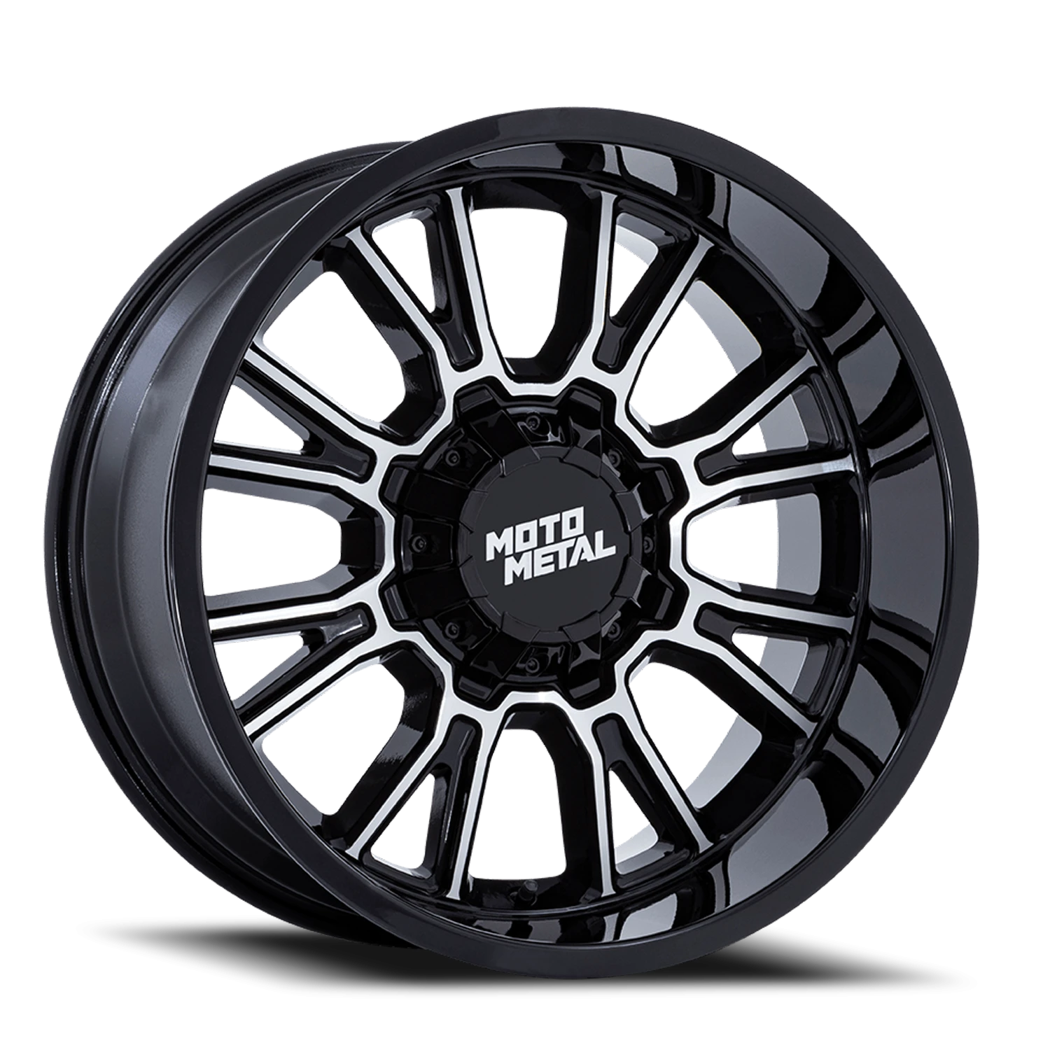 Moto Metal Legacy MO810 GBM 17x9 +20 8x165.1mm 125.1mm Gloss Black Machined