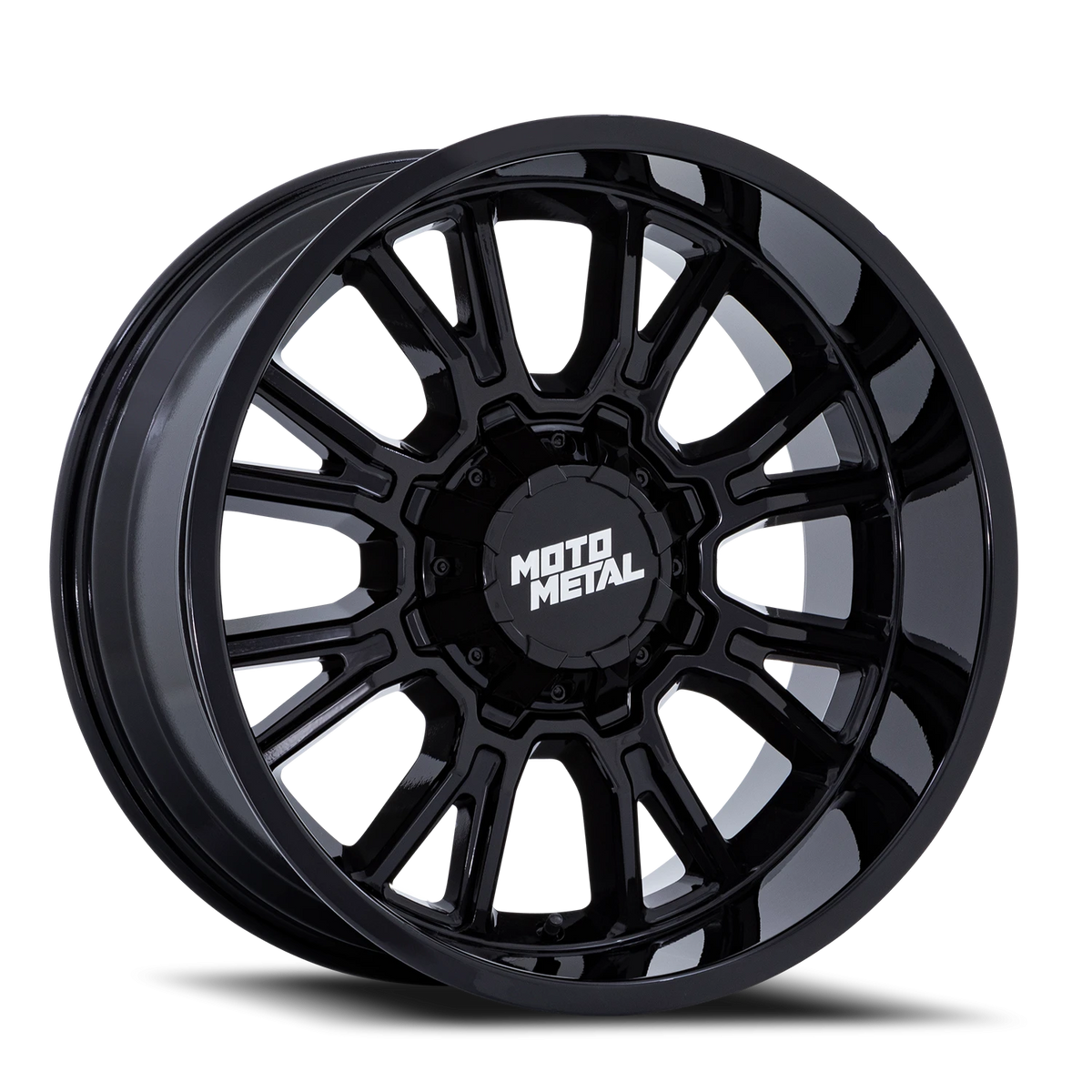 Moto Metal Legacy 22x9 +1 8x165.1mm 125.1mm Gloss Black
