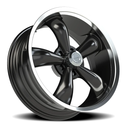 Vision 142 18x8.5 +10 5x115mm 83mm Gloss Black Machined Lip