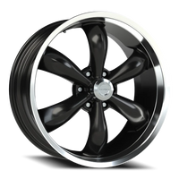 Vision 142 20x9 +20 6x139.7mm 106.2mm Gloss Black Machined Lip