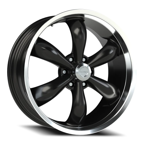 Vision 142 22x9.5 +15 6x139.7mm 106.2mm Gloss Black Machined Lip