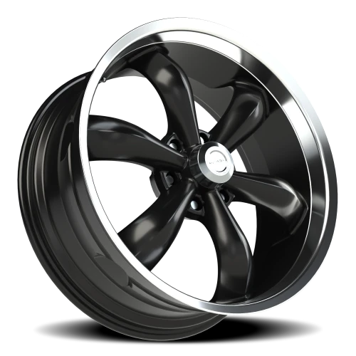 Vision 142 22x9.5 +30 6x139.7mm 106.2mm Gloss Black Machined Lip