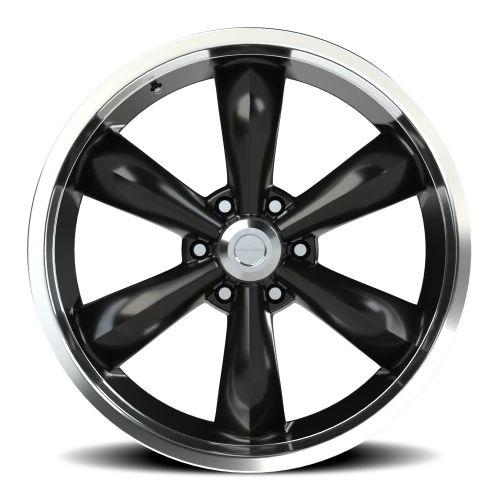 Vision 142 22x9.5 +30 6x139.7mm 106.2mm Gloss Black Machined Lip