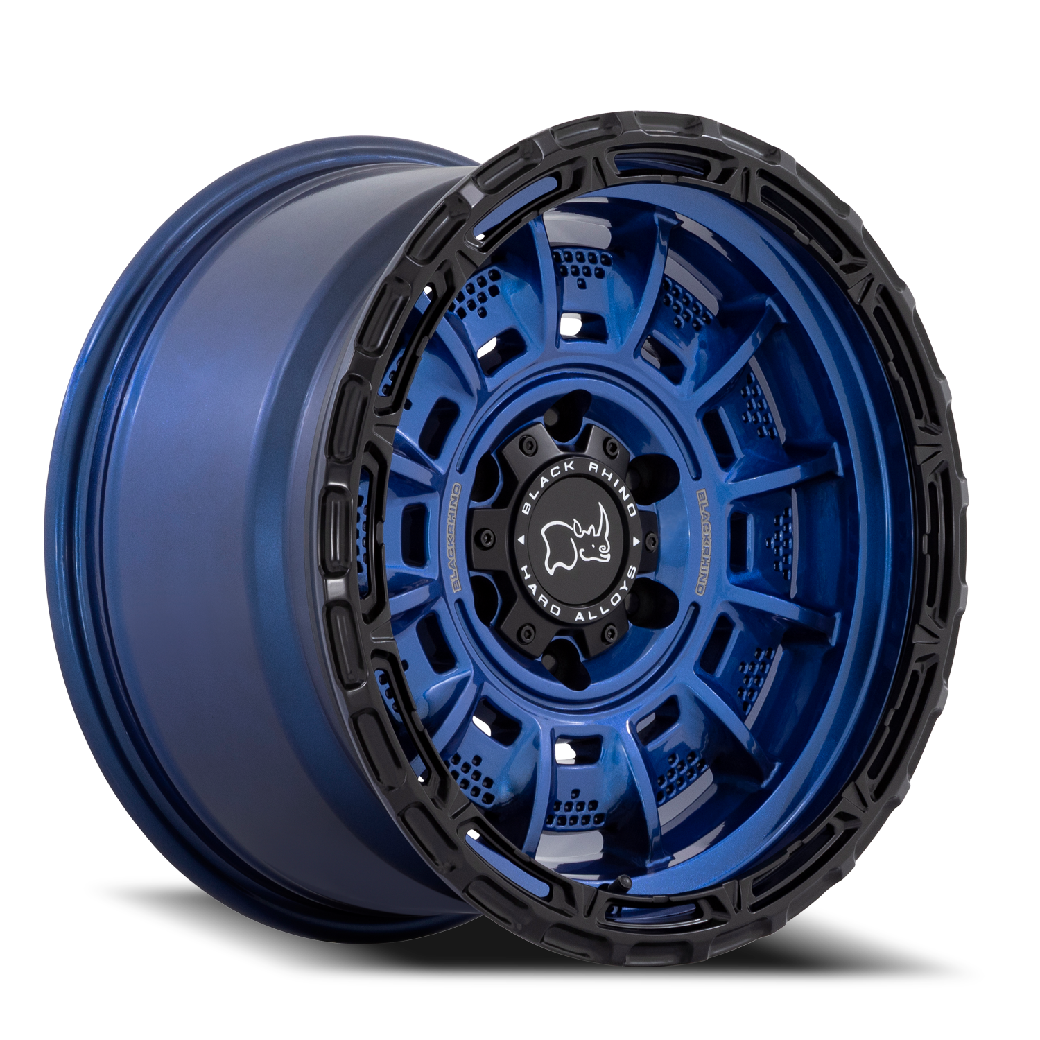 Black Rhino Legion BL 17x9 +0 5x127mm 71.5mm Cobalt Blue Black Lip