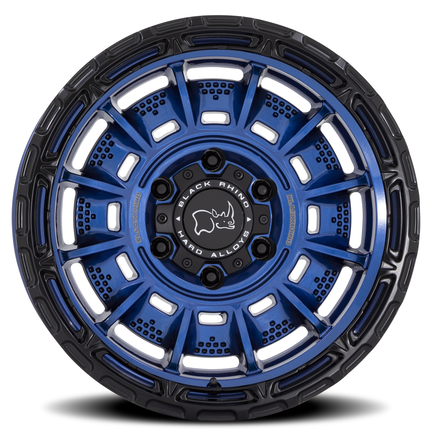 Black Rhino Legion 17x9" 5x127mm 71.5mm CB -12mm Cobalt Blue Black Lip