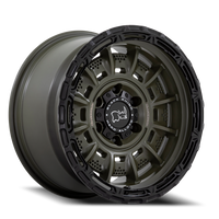 Black Rhino Legion 17x9" 6x139.7mm 106.1mm CB -12mm Olive Drab Green Black Lip