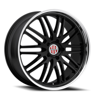 Victor Equipment Lemans 19x11" 5x130mm 71.6mm CB +52mm Gloss Black Mirror Cut Lip