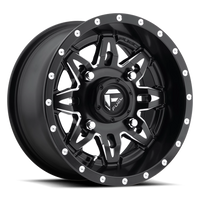 Fuel Lethal UTV 15x7" 4x156mm 132mm CB +13mm Matte Black Milled