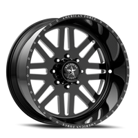 American Force 9 Liberty SS 20x10" 8x165.1mm 122mm CB -25mm Gloss Black Machined