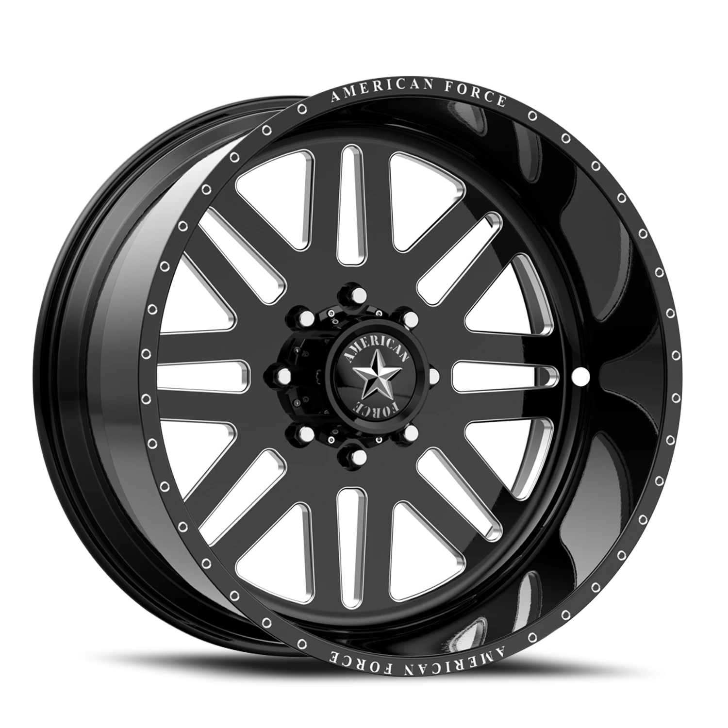 American Force 9 Liberty SS 26x12" 8x170mm 125.2mm CB -40mm Gloss Black Machined
