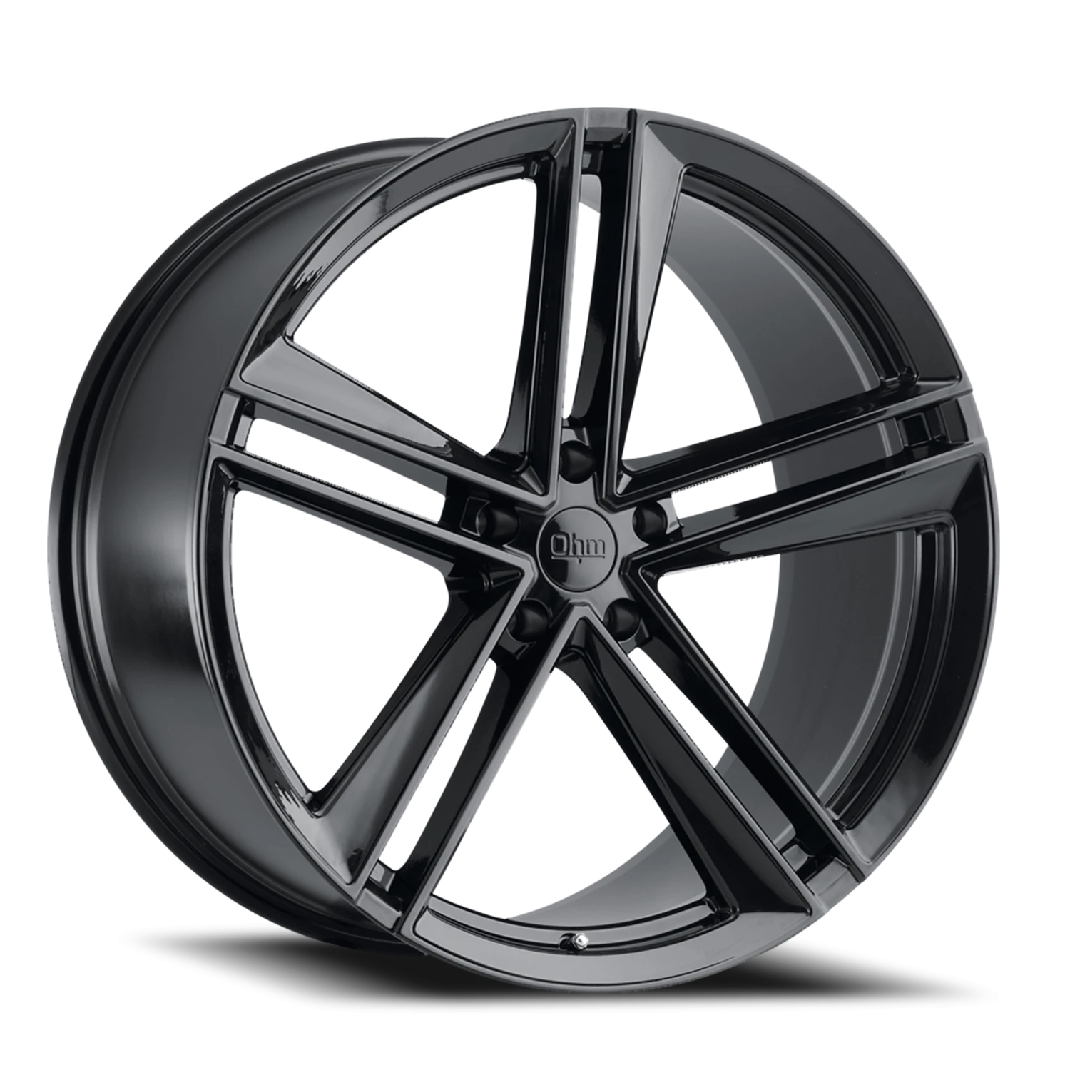 Ohm Lightning 20x9" 5x114.3mm 71.1mm CB +30mm Gloss Black