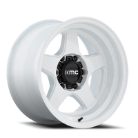 KMC Lobo 17x9" 5x127mm 71.5mm CB -38mm Gloss White
