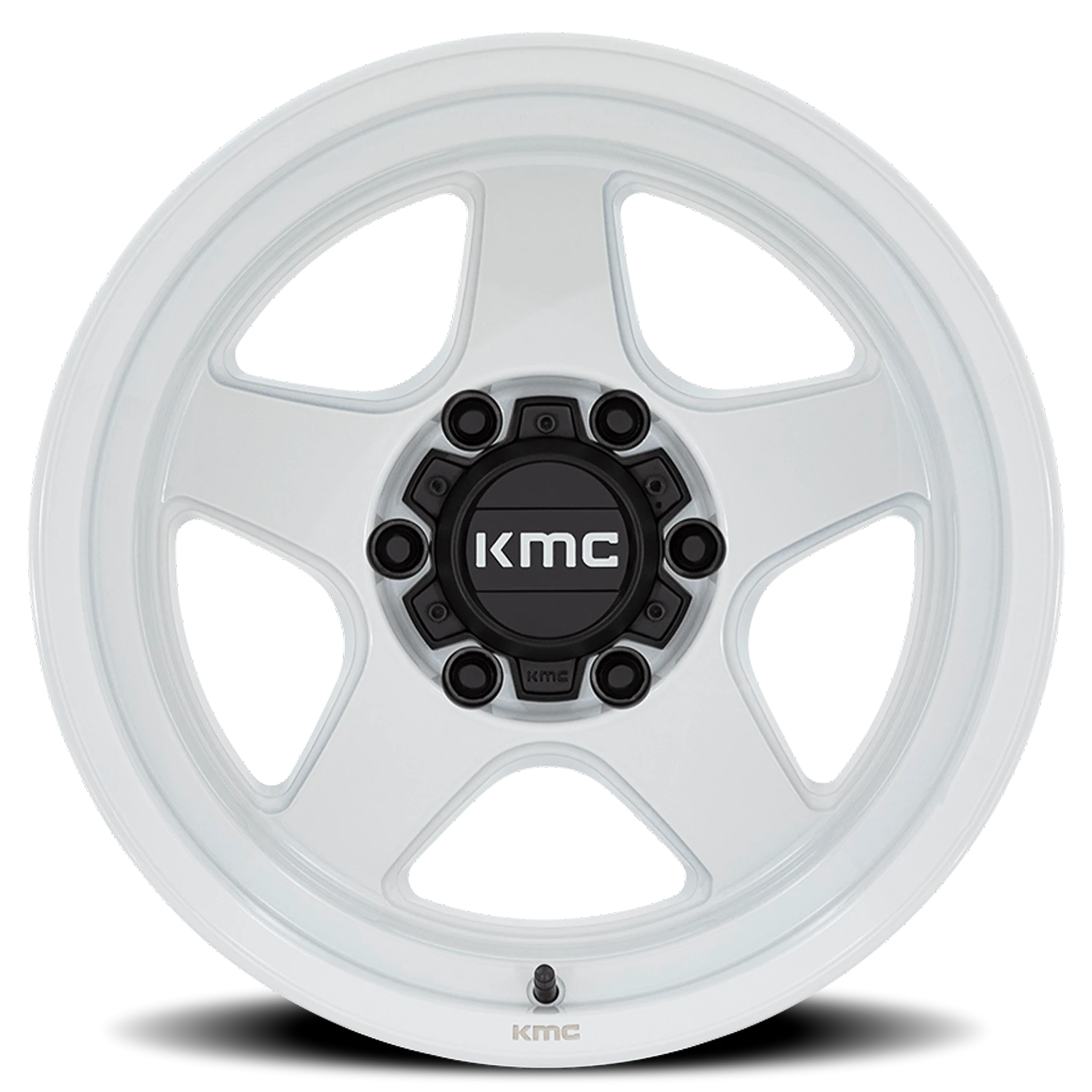 KMC Lobo 17x9" 5x127mm 71.5mm CB -38mm Gloss White