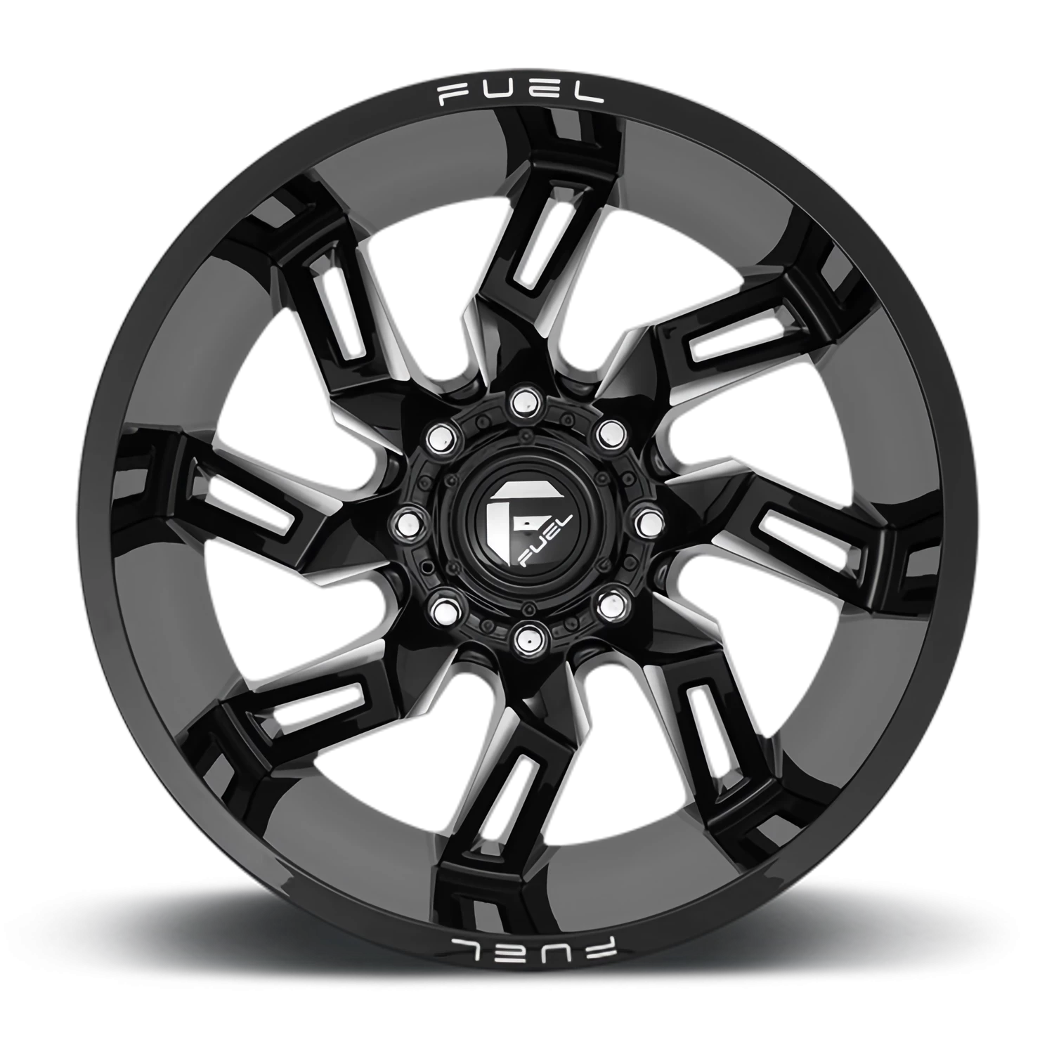 Fuel Lockdown 20x9" 8x170mm 125.1mm CB +1mm Gloss Black Milled