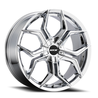 MKW M121 CH 18x8 +40 4x100/4x114.3mm 73mm Chrome - Wheel Warehouse