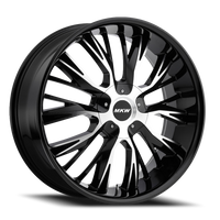 MKW M122 GBM 18x8 +40 5x112/5x114.3mm 73mm Gloss Black Machined - Wheel Warehouse
