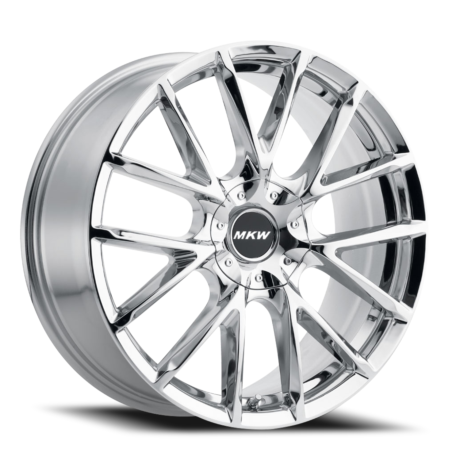 MKW M123 CH 20x8.5 +18 5x115/5x120mm 74mm Chrome - Wheel Warehouse