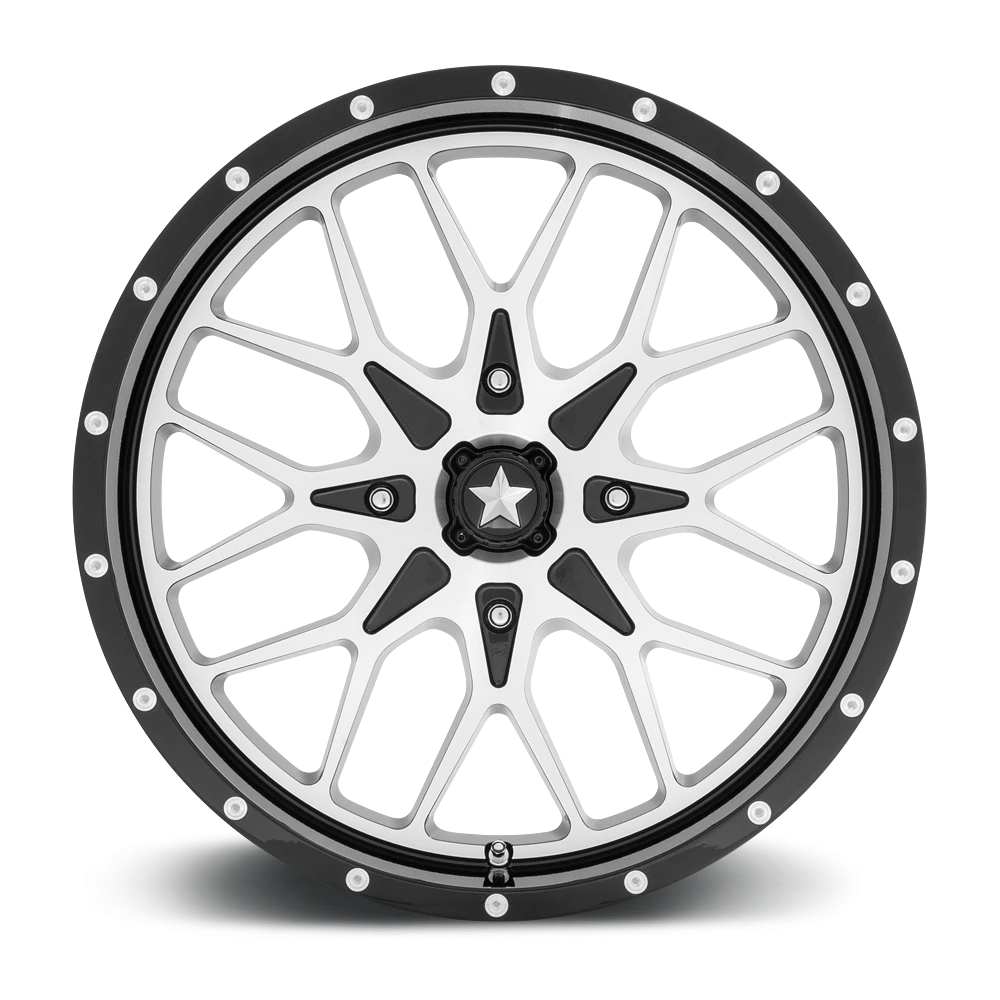 MSA Portal 18x7" 4x110mm 86mm CB 0mm Gloss Black Machined