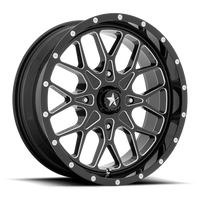 MSA Portal 22x7" 4x156mm 115.1mm CB 0mm Gloss Black Milled