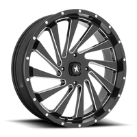 MSA Blade 20x7" 4x137mm 112mm CB 0mm Gloss Black Milled