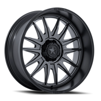 MSA M55 Commander UTV 22x7 +0 4x137mm 110.1mm Matte Gunmetal Matte Black Lip