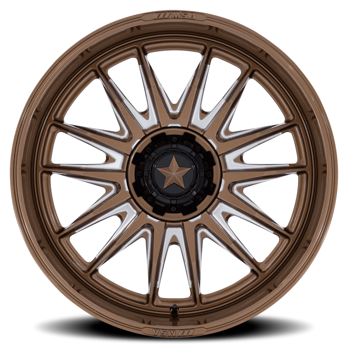 MSA M55 Commander UTV 18x7 +10 4x110mm 86mm Gloss Bronze Milled