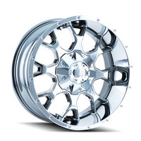 Mayhem Warrior 18x9" 5x114.3mm 87mm CB +18mm Chrome