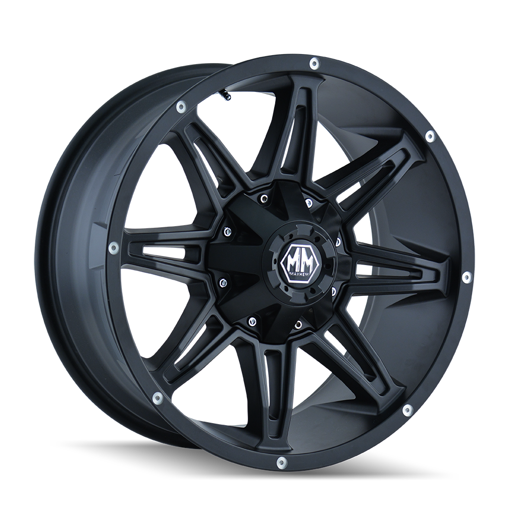 Mayhem Rampage 20x9" 8x165.1mm 130.8mm CB +18mm Matte Black