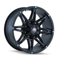 Mayhem Rampage 18x9" 8x170mm 130.8mm CB +18mm Matte Black