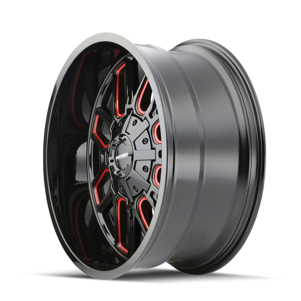 Mayhem Cogent 17x9" 5x127mm 87.1mm CB -12mm Black Prism Red