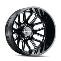 Mayhem Cogent Dually 22x8.25" 8x200mm 142mm CB -192mm Gloss Black Milled Spokes