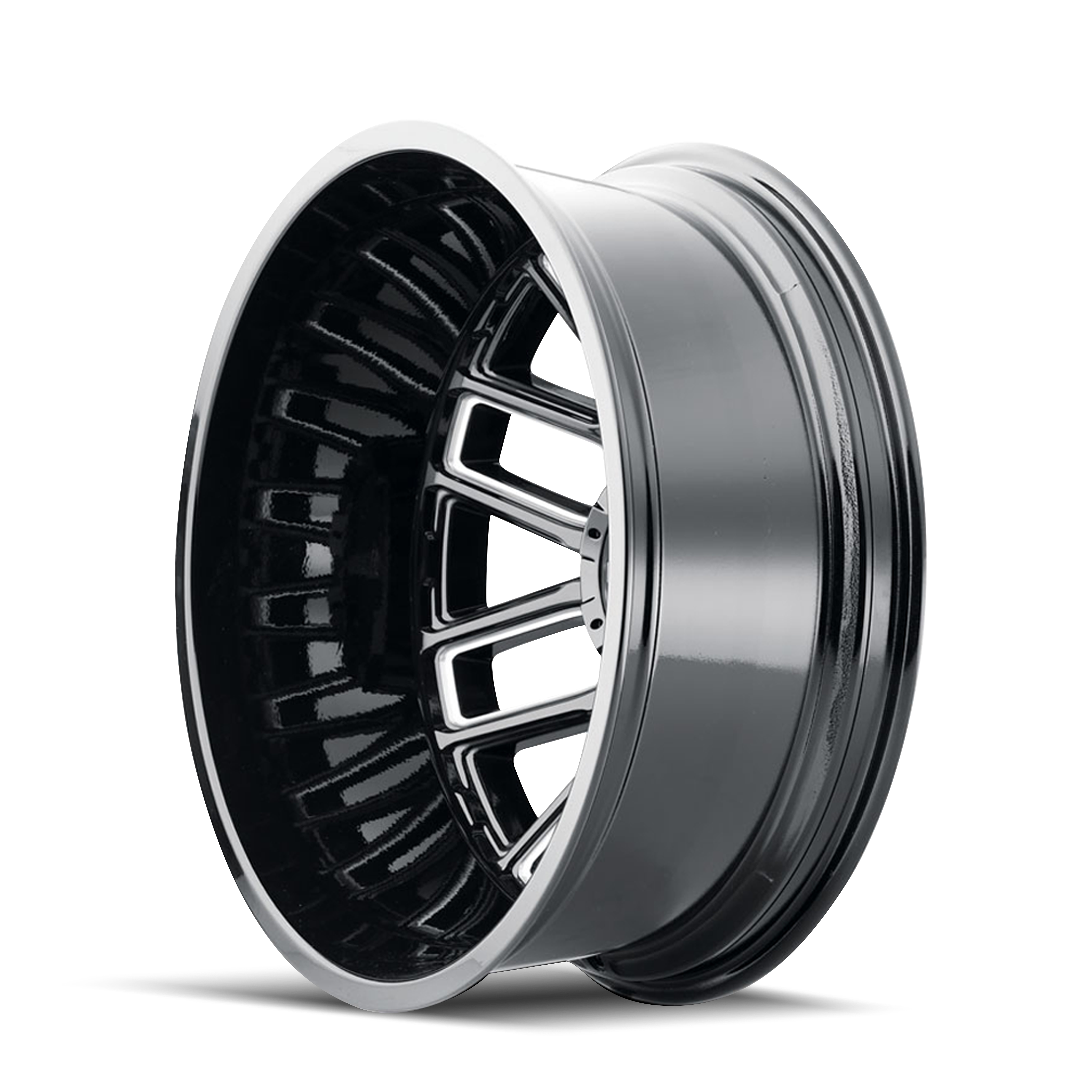 Mayhem Cogent Dually 22x8.25" 8x200mm 142mm CB -192mm Gloss Black Milled Spokes