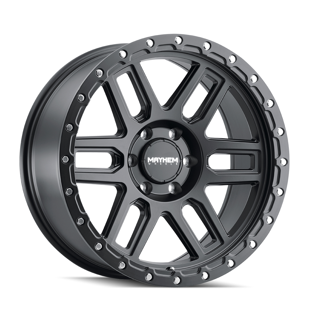Mayhem Delta 20x9" 6x135mm 87.1mm CB 0mm Matte Black Matte Black Lip