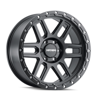 Mayhem Delta 20x9" 6x135mm 87.1mm CB 0mm Matte Black Matte Black Lip