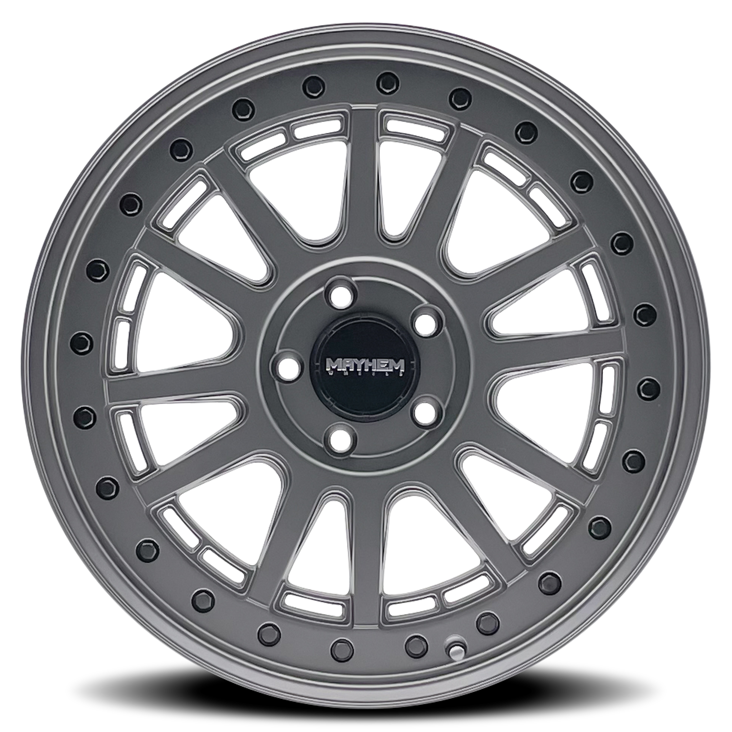 Mayhem Compass 18x9" 6x139.7mm 106mm CB +18mm Matte Gunmetal