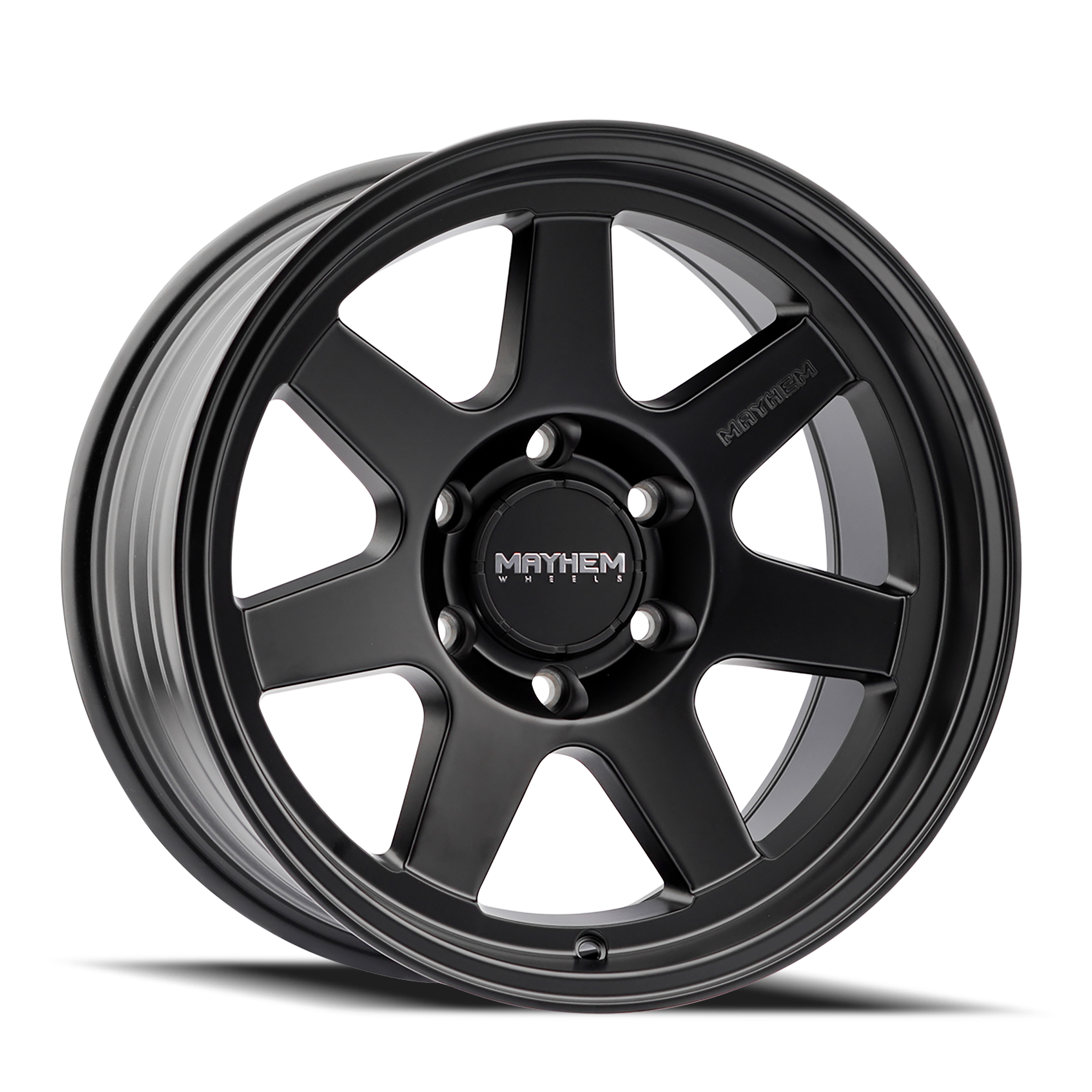 Mayhem Convoy 17x9" 5x127mm 78.1mm CB -6mm Satin Black