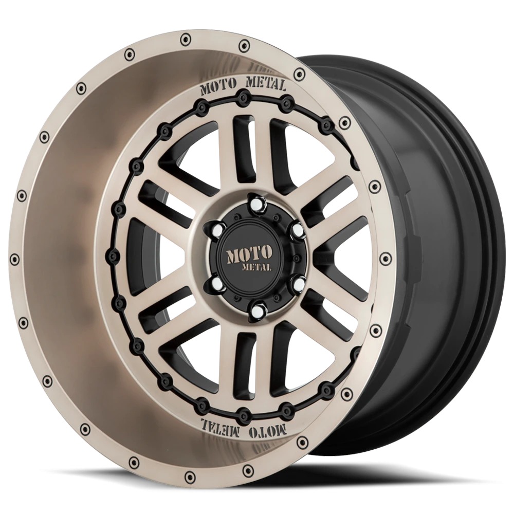 Moto Metal MO800 20x12" 5x127mm 71.5mm CB -44mm Satin Black Bronze Tint
