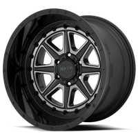 Moto Metal MO801 20x10" 8x170mm 125.5mm CB -18mm Gloss Black Gray Tint