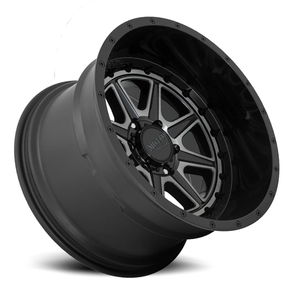 Moto Metal MO801 20x10" 8x170mm 125.5mm CB -18mm Gloss Black Gray Tint