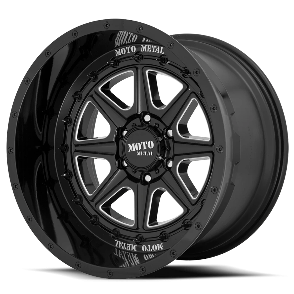 Moto Metal MO801 20x10" 6x135mm 87.1mm CB -18mm Gloss Black Milled